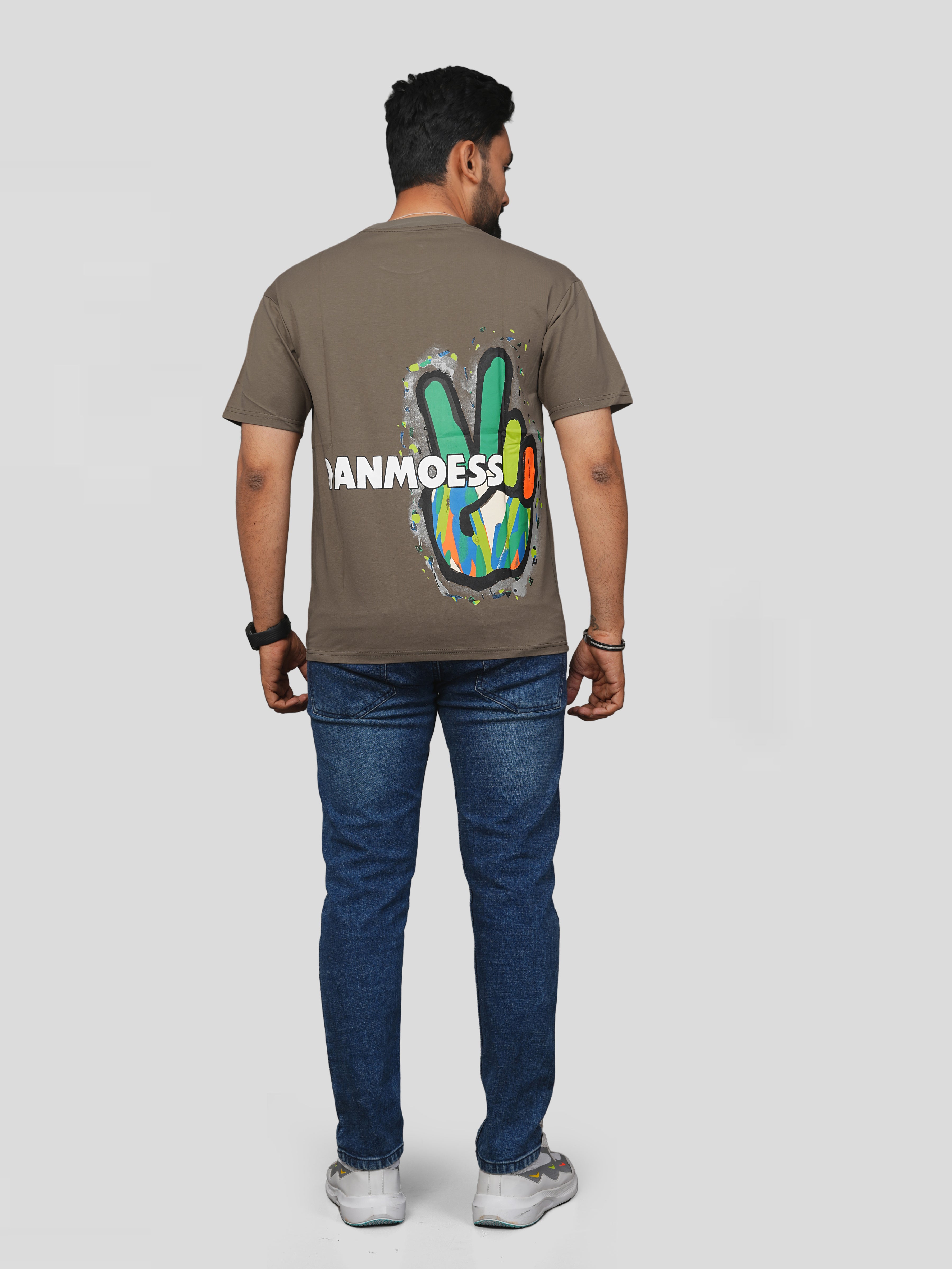 Danmoess Tan Slim Fit T-shirt