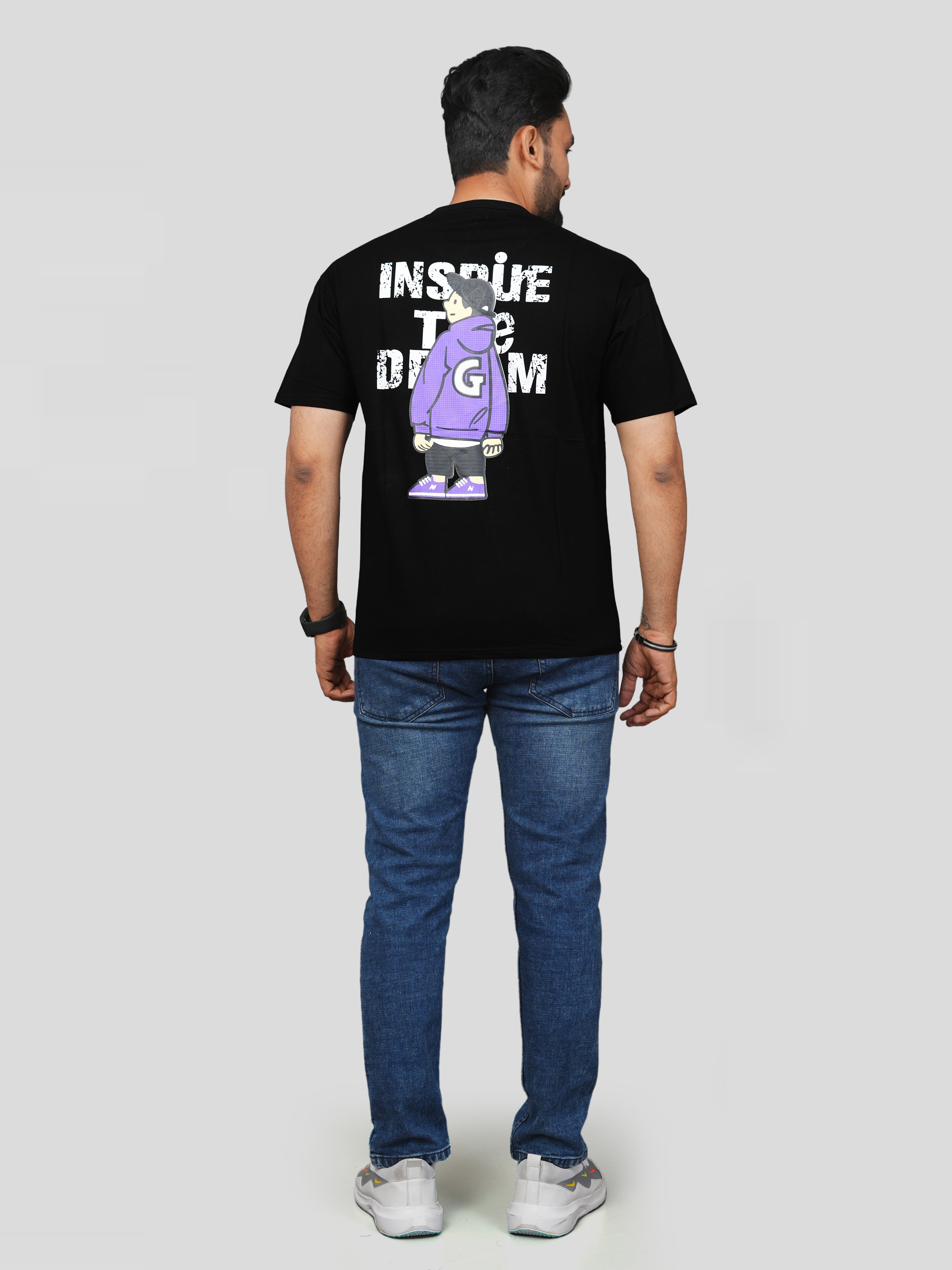 G-Men Black Slim Fit T-shirt